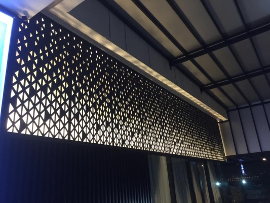 Partition wall decoration-PVC foamoard with LED light