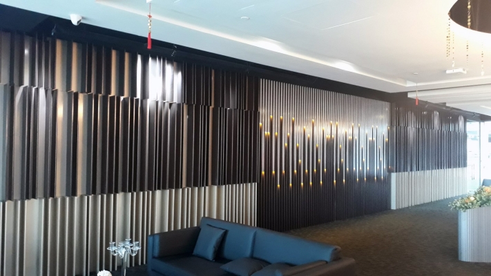 Partition wall decoration-PVC foamoard with LED light