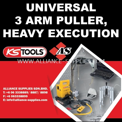 KS TOOLS Universal 3 Arm Puller, Heavy Execution