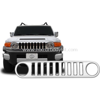 TOYOTA FJ CRUISER CHROME HUMMER TYPE FRONT GRILLE