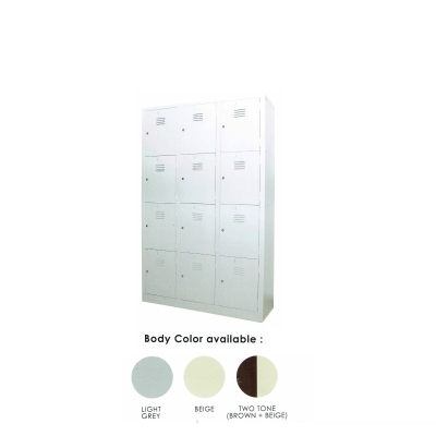 12 Compartment Steel Locker