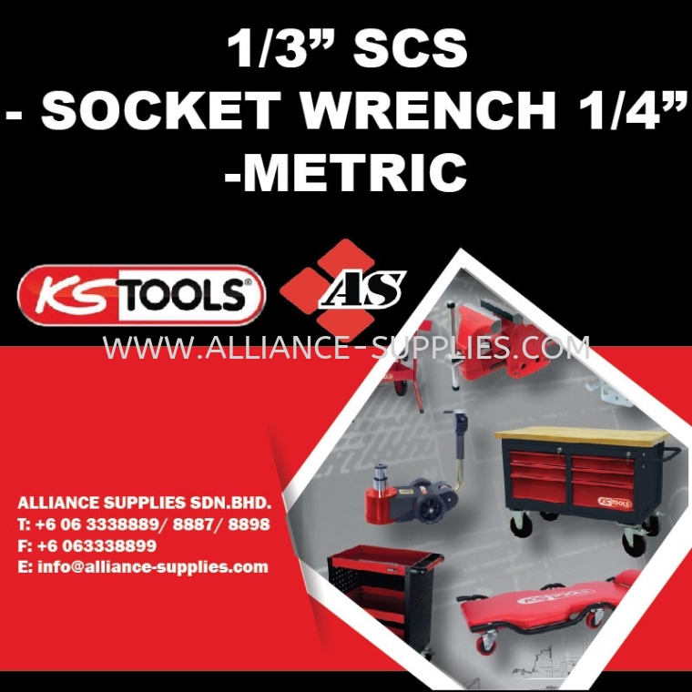 KS TOOLS 1/3 SCS - Socket Wrench 1/4" - Metric KS TOOLS 1/3 SCS - Socket Wrench 1/4" - Metric KS TOOLS Tool Cabinet / Insert Module System KS TOOLS