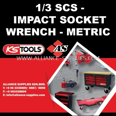 KS TOOLS 1/3 SCS - Impact Socket Wrench - Metric