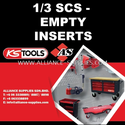 KS TOOLS 1/3 SCS - Empty Inserts