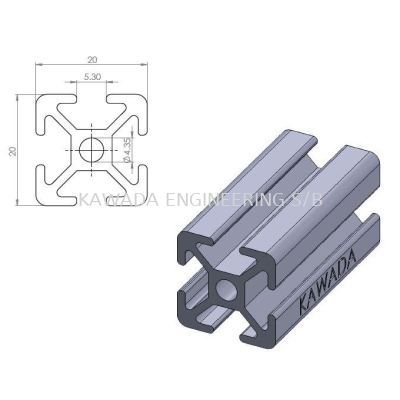 Aluminium Profile 20 X 20