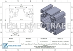 Aluminium Profile 80 x 80  P8 Series Aluminium Profiles Aluminium