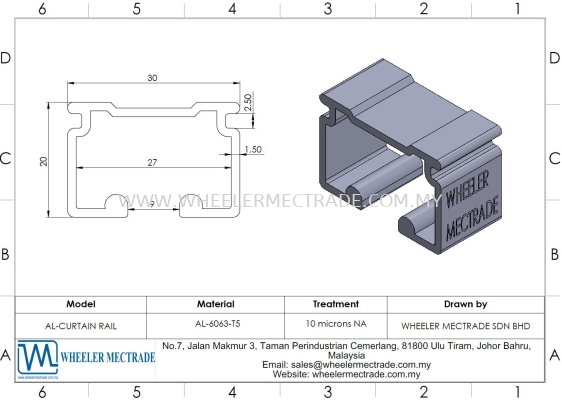 Curtain Rail Profile 