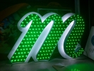 3D Lettering aluminium box up with LED light 3D Letter Sign