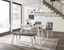 OGIVE DINING SET 1+2+BENCH designer wood series Dining Set Arona