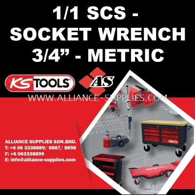 KS TOOLS 1/1 SCS - Socket Wrench 3/4" - Metric