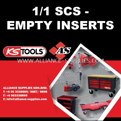 KS TOOLS 1/1 SCS - Empty Inserts