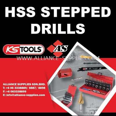 KS TOOLS HSS Stepped Drills