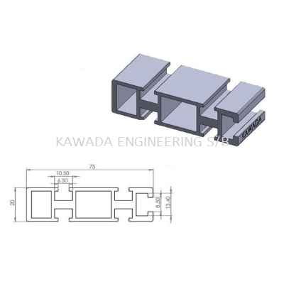 Aluminium Profile 20 X 75 