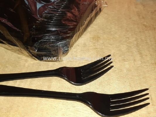 Luxury Type Plastic Black Fork (2,000 PCS)