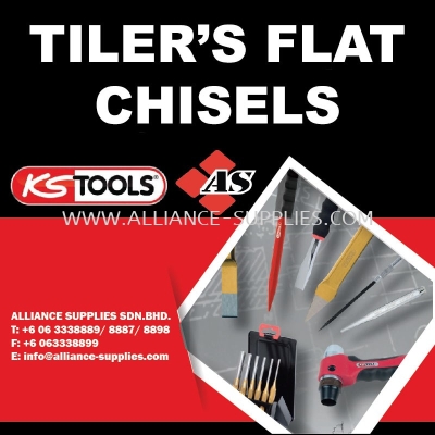 KS TOOLS Tiler's Flat Chisels