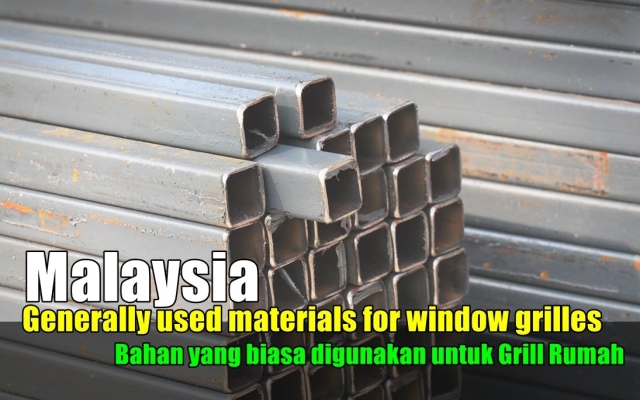 Bahan yang biasa digunakan untuk Grill Rumah Di Malaysia