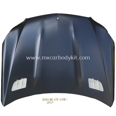 MERCEDES BENZ C-CLASS W205 2015 GT LOOK ALUMINUM FRONT HOOD