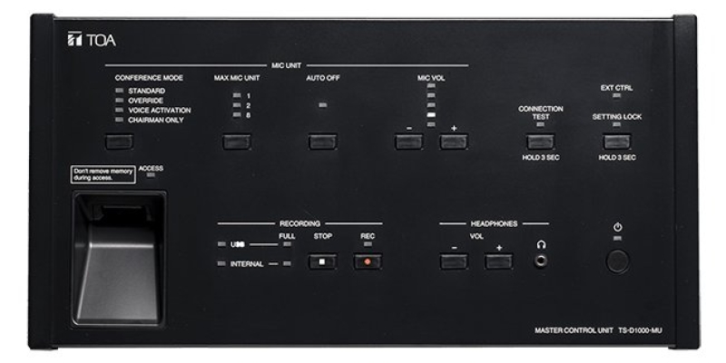 TS-D1000-MU. TOA Master Control Unit