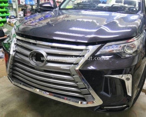 TOYOTA FORTUNER 2015 - 2018 LX LOOK FRONT BUMPER WITH GRILLE