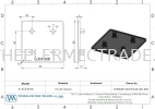 End Cap for Alu Profile 80 x 80, AL-EC8-80-80 End Cap Aluminium Profiles Accessories Aluminium