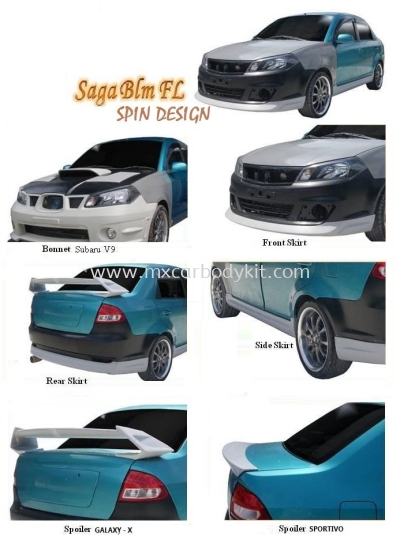 PROTON SAGA BLM FL SPIN BODYKIT + SPOILER