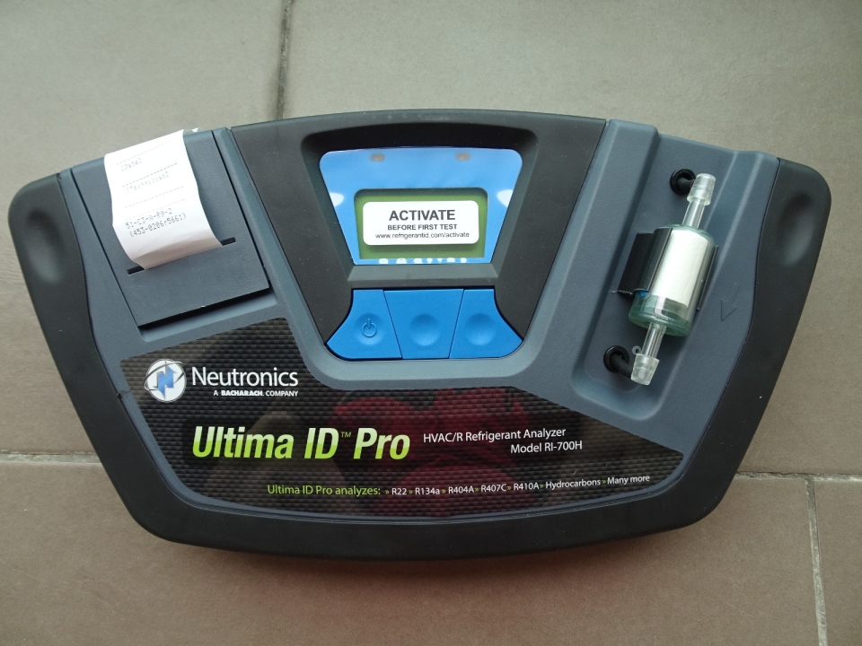 NEUTRONICS ULTIMA ID RI-700H PRO HVAC/R REFRIGERANT IDENTIFIER C/W PRINTER