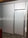  partition gypsum board vinyl + sliding door