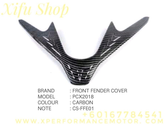 FRONT FENDER COVER ACCESSORIES HONDA PCX 150 CARBON 