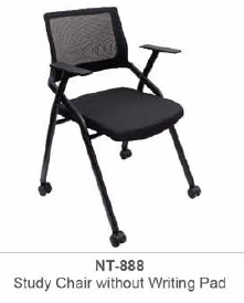 NT-888 STUDY CHAIR WITHOUT WRITING PAD