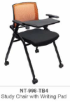 NT-998-TB4 STUDY CHAIR WITH WRITING PAD Foldable Chairs Training Chairs 