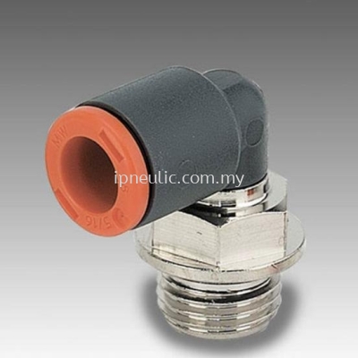 TECHNOPOLY. FITTING-- ROTARY ELBOW MALE TECHNOPOLYMER RL34