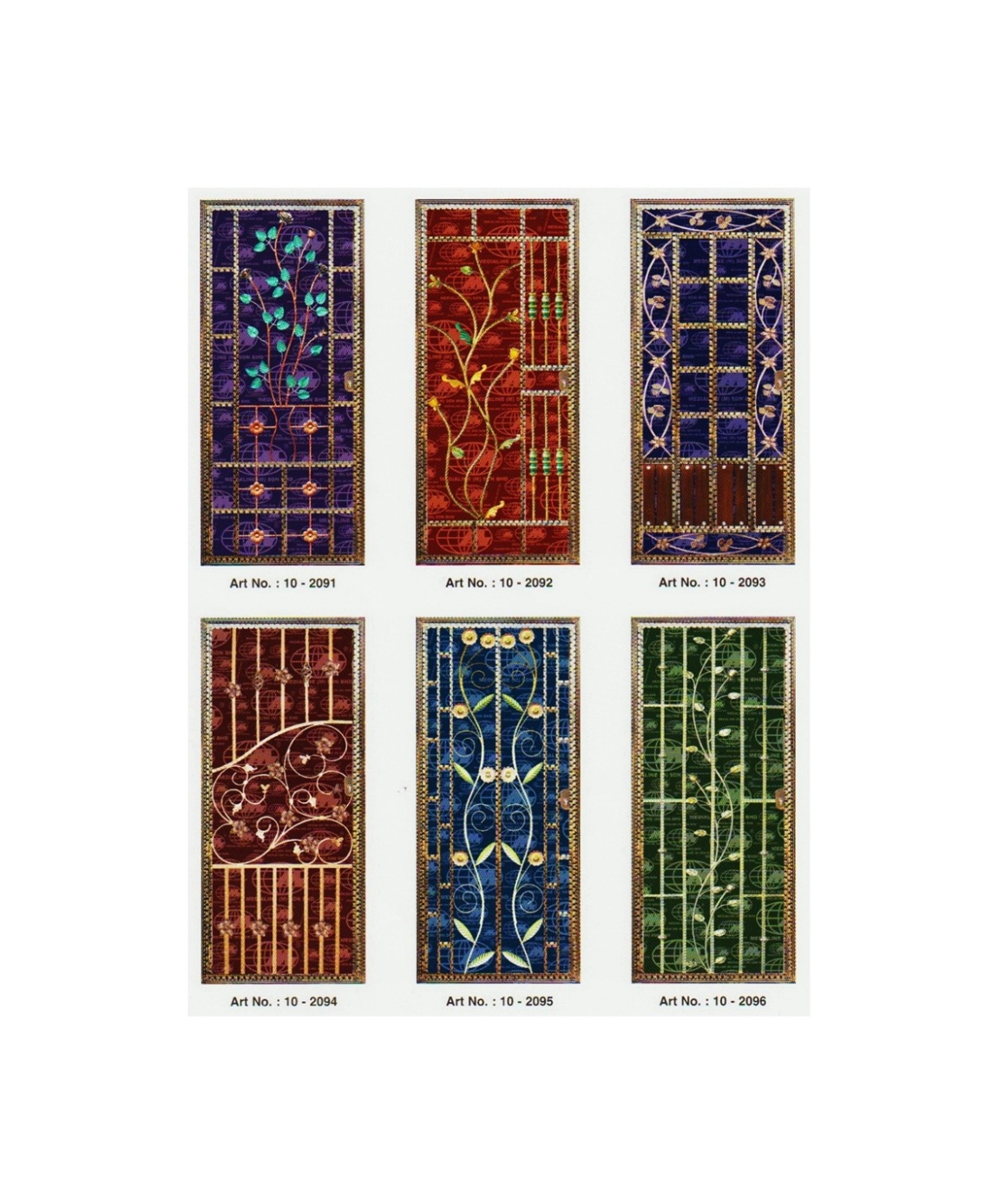 Wrought Iron Main Door Standard Design Refer Sample2020  Wrought Iron Main Door Design Choose Sample / Pattern Chart