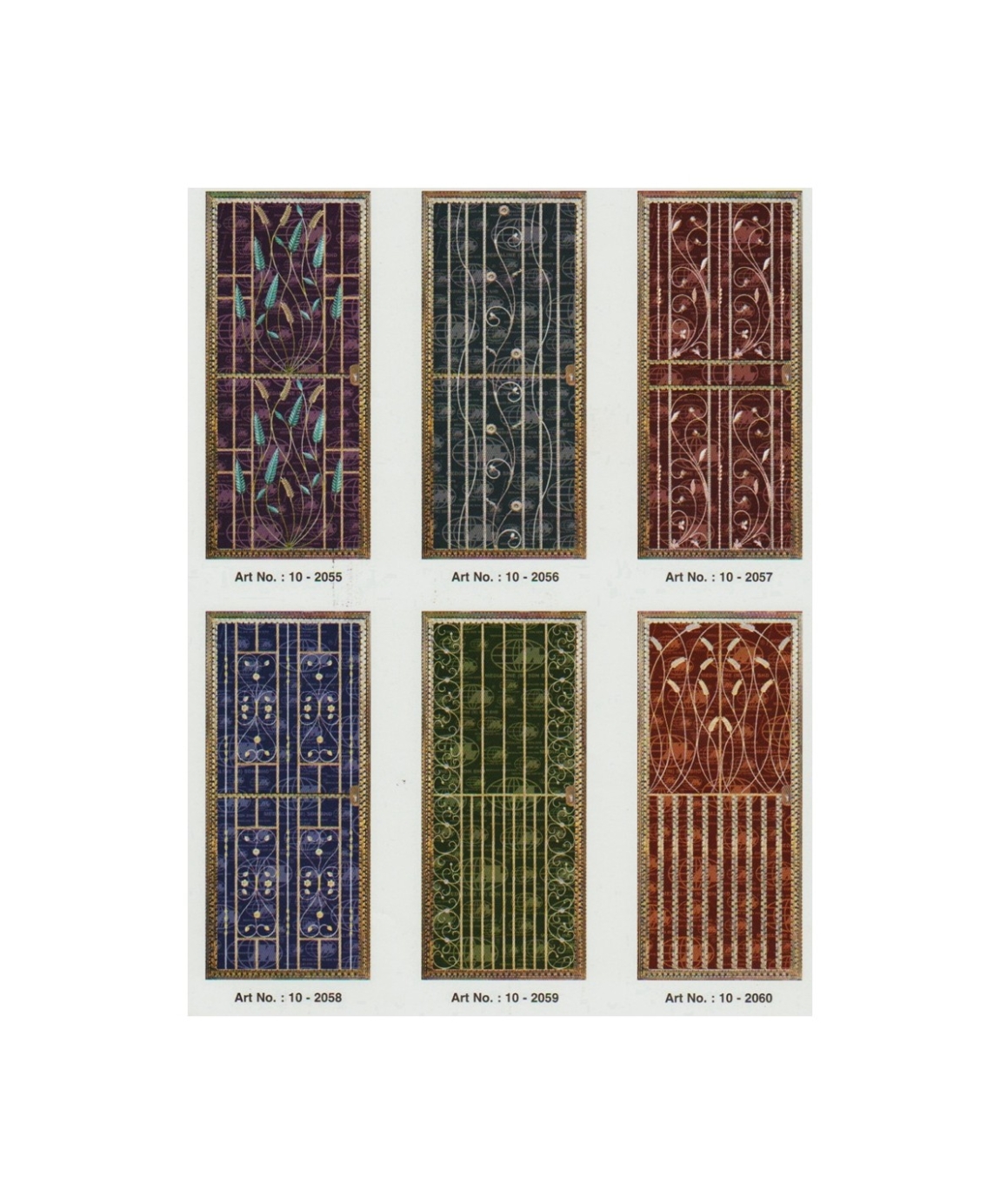 Wrought Iron Main Door Standard Design Refer Sample2020  Wrought Iron Main Door Design Choose Sample / Pattern Chart