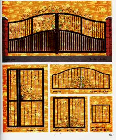 Wrought Iron Main Gate Standard Design Refer Sample2020