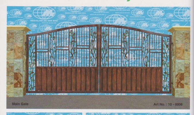 Wrought Iron Main Gate Standard Design Refer Sample2020