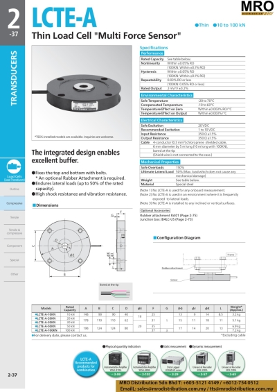 Thin Load Cell "Multi Force Sensor" LCTE-A