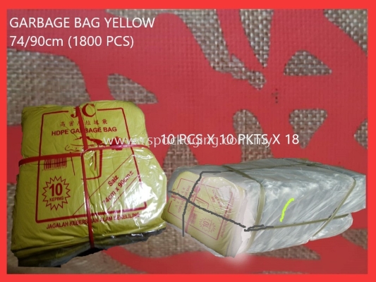 74/90cm YELLOW GARBAGE BAG (+-1800 PCS)