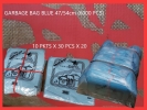 47/54cm BLUE GARBAGE BAG (+-6000 PCS) GARBAGE BAG PLASTIC BAGS