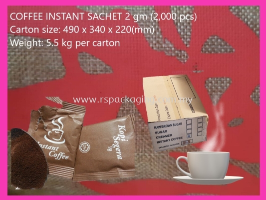 SACHET PACK INSTANT COFFEE 2g (2000 PCS)x1