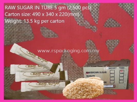 TUBE PACKING RAW SUGAR 5g (2500 PCS)x2