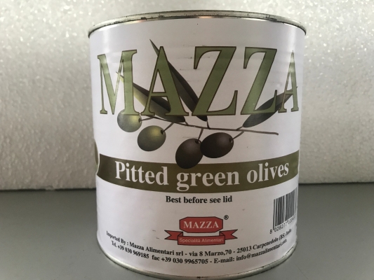 Pitted Green Olives (D.W 1.2kg)