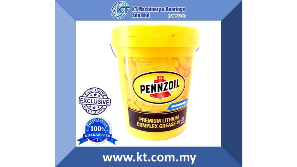 Pennzoil Premium Lithium Complex Grease #2 18 Litre