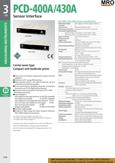 Sensor Interface PCD-400/430A