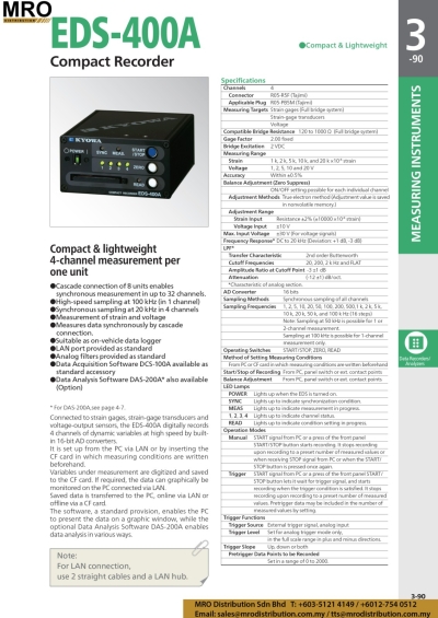 Compact Recorder EDS-400A