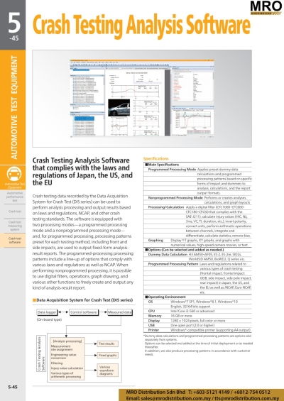 Crash Testing Analysis Software