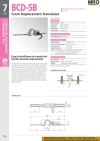 Crack Displacement Transducer BCD-58 Civil Engineering & Construction Instruments Civil Engineering & Construction Instruments KYOWA