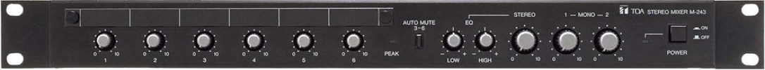 M-243. TOA Stereo Mixer. #AIASIA Connect MATRIX MIXER TOA PA / SOUND SYSTEM