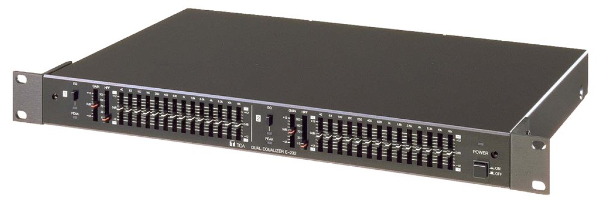 E-232.TOA 2-Channel 2/3 Octave Graphic Equalizer