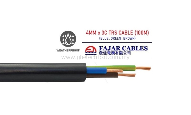 Fajar 0.75mm-6mm X 3c Trs Cable 