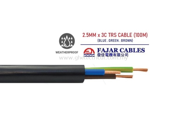 Fajar 0.75mm-6mm X 3c Trs Cable 